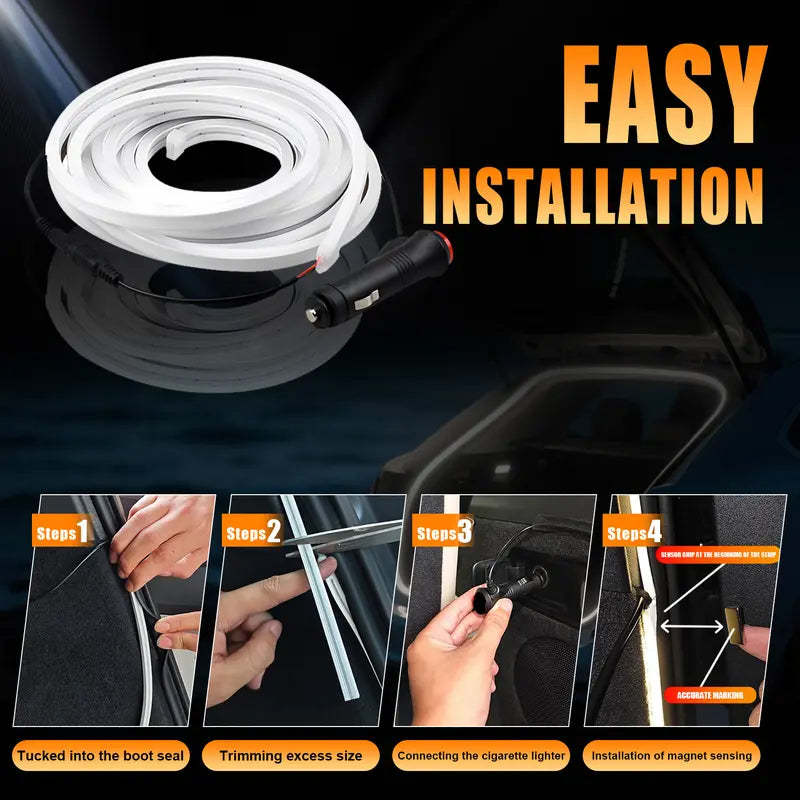 168-inch LED interior lighting kit for car trunk