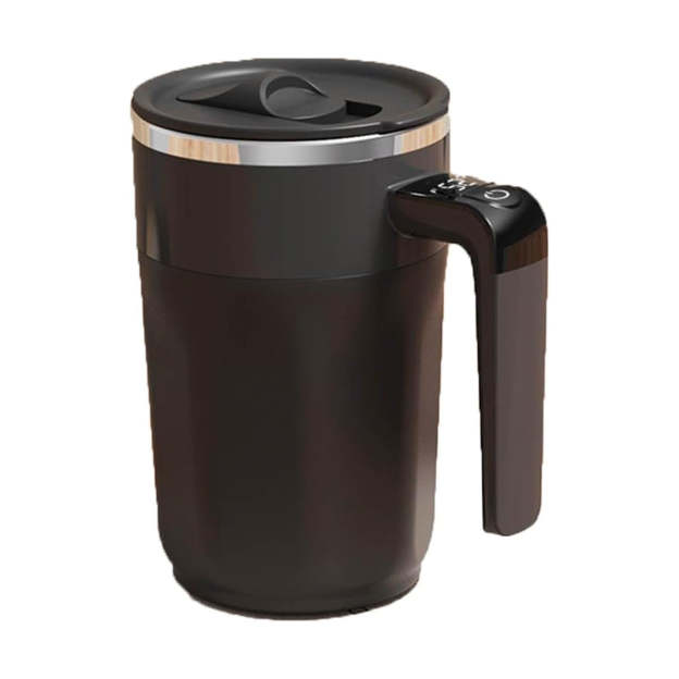 Rechargeable Magnetic Stirring Coffee Mug – Smart Temperature Control Stainless Steel Travel Cup for Coffee