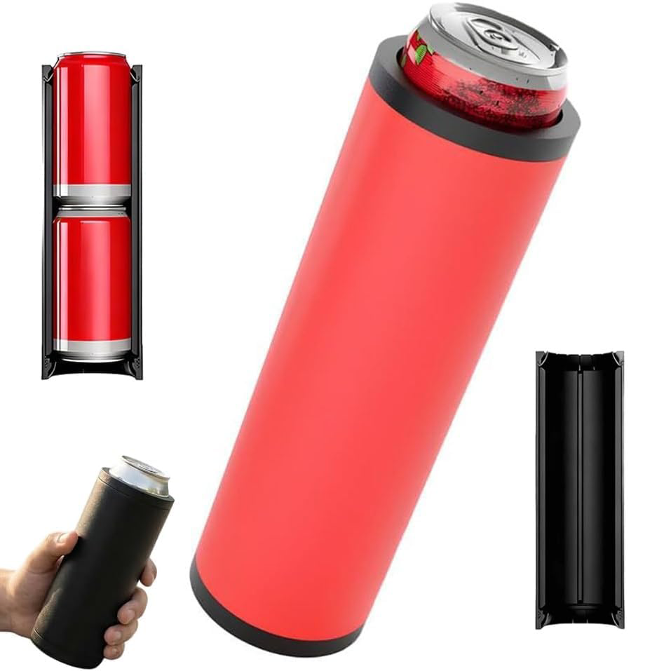 Dual Can Tactical Insulated Holder – Slim Cooling Sleeve for 12 oz Can