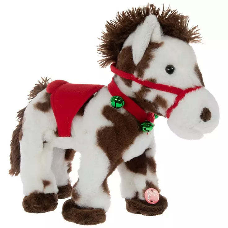🐴 Spotted Animated Holiday Horse - "Giddy Up!" 🛎️