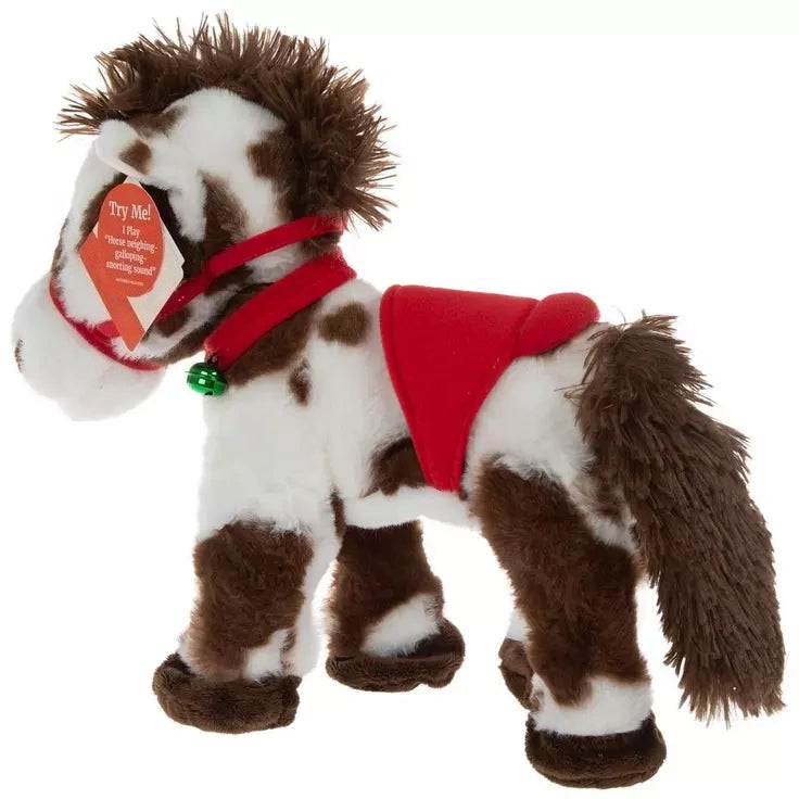 🐴 Spotted Animated Holiday Horse - "Giddy Up!" 🛎️