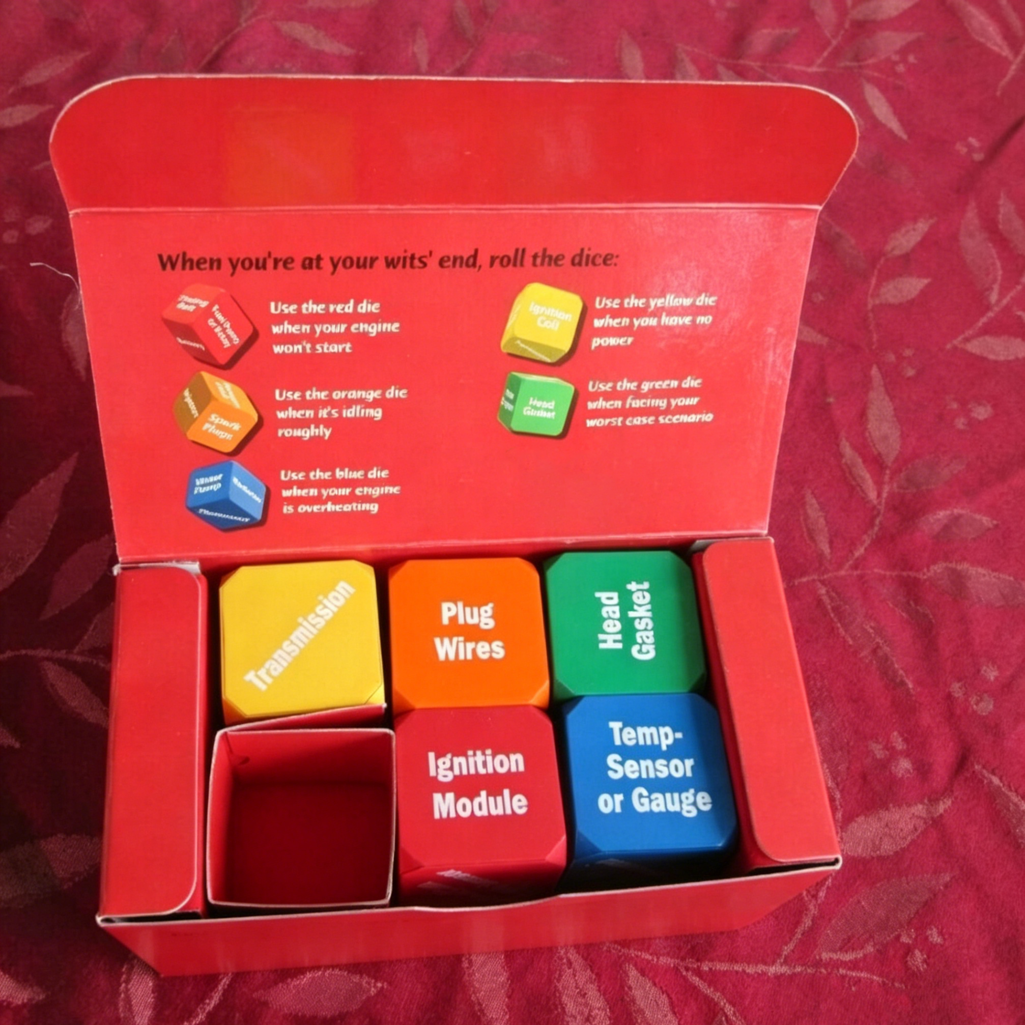 Creative Diagnostic Dice – Funny Vehicle Repair Decision Dice