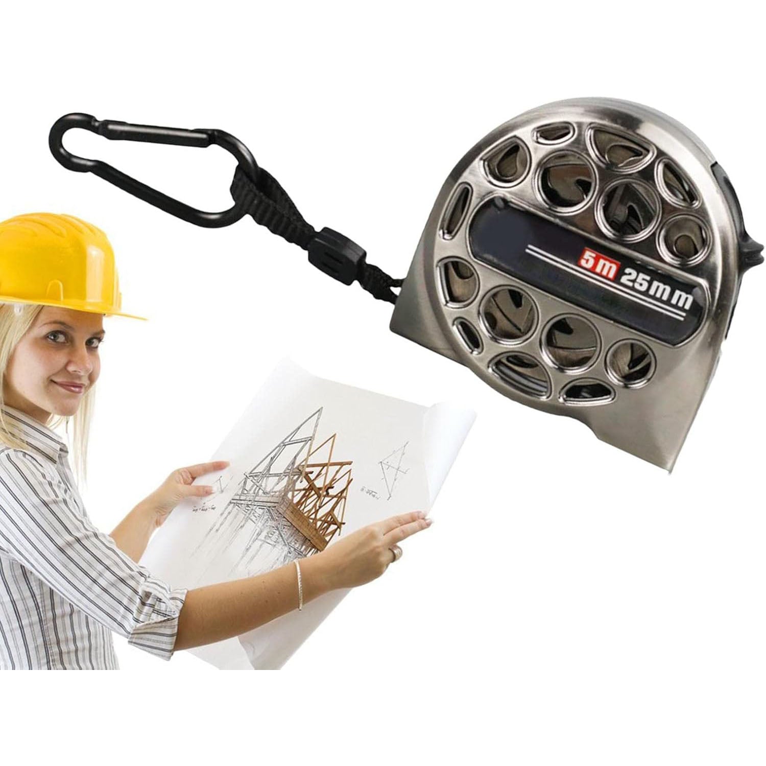 1/4 Retractable Stainless Steel Tape Measure – Hollow Series