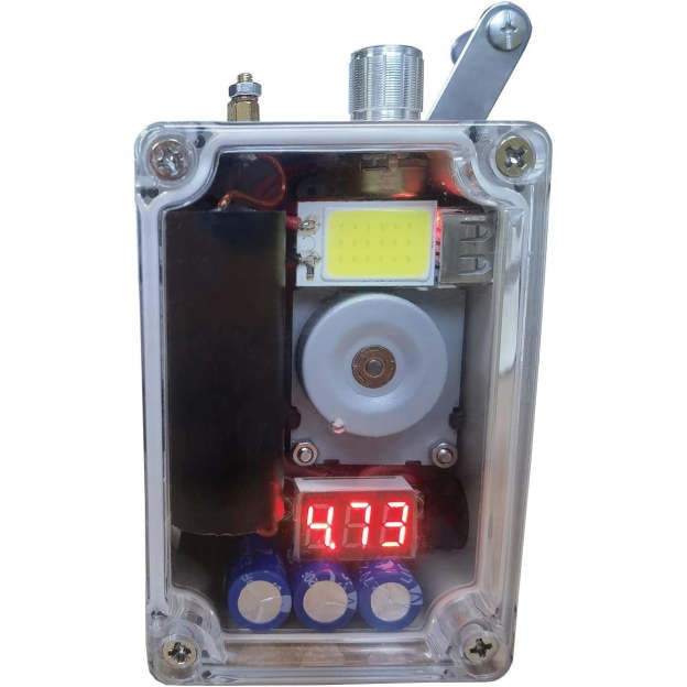 Hand Crank Generator – Portable Emergency USB Charger with COB Light & Lighter