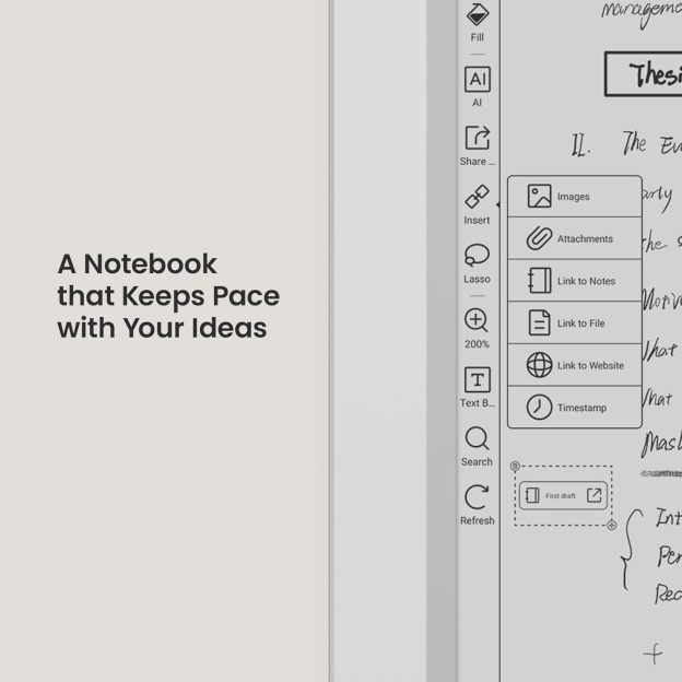 E-ink digital notebook