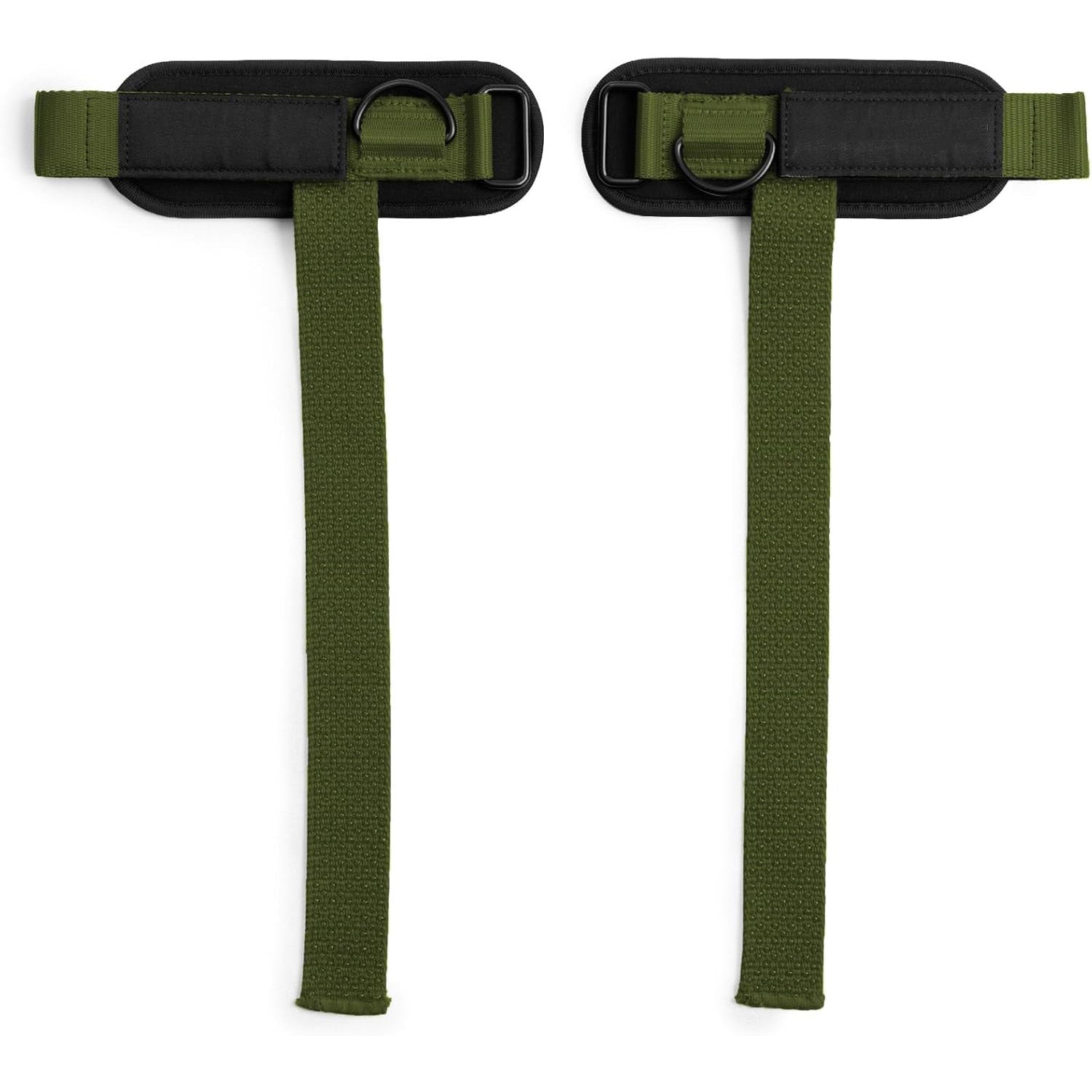 Heavy Duty D-Ring Weightlifting Straps – Anti-Slip Silicone Grip Beads