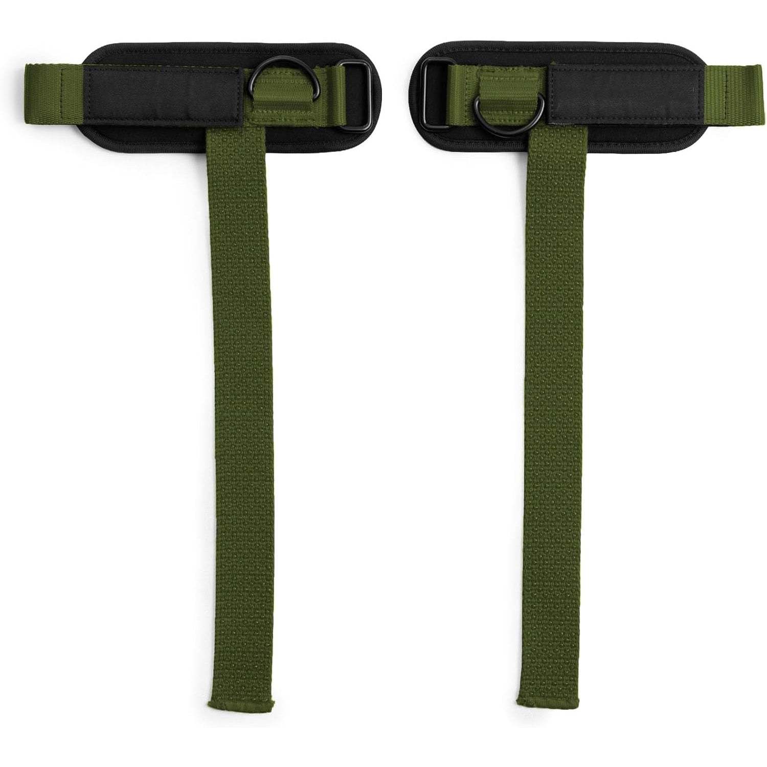 Heavy Duty D-Ring Weightlifting Straps – Anti-Slip Silicone Grip Beads