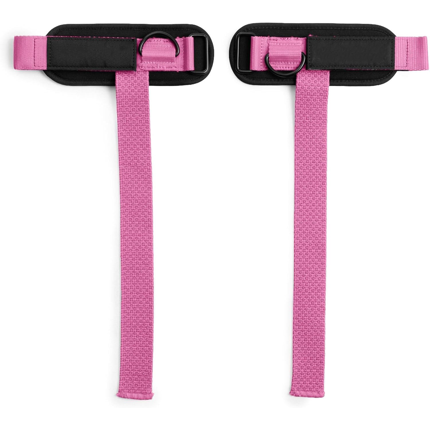 Heavy Duty D-Ring Weightlifting Straps – Anti-Slip Silicone Grip Beads