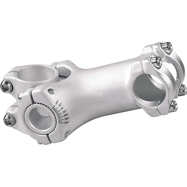 Silver Aluminum Alloy Handlebar Stem – 28.6mm | 100mm Forward Reach