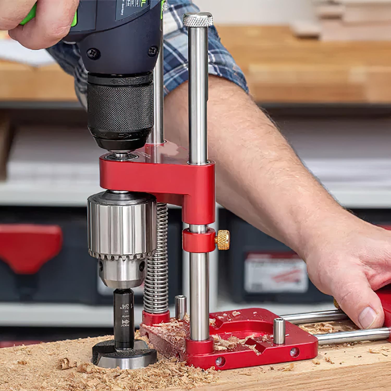 Woodworking Dowel Jig – Portable Drill Hole Positioner for Precision Drilling
