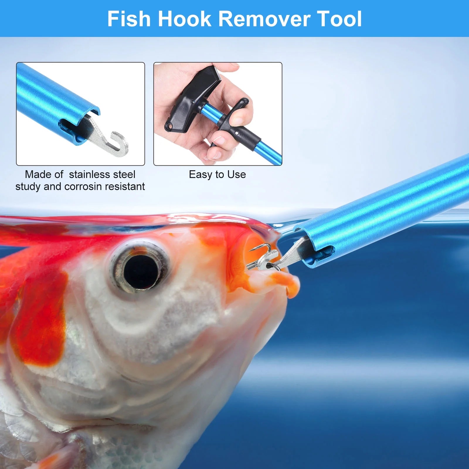 Fishing Tool Set – Fish Remover, Digital Fish Scale, Fish Lip Gripper, and Fishing Pliers