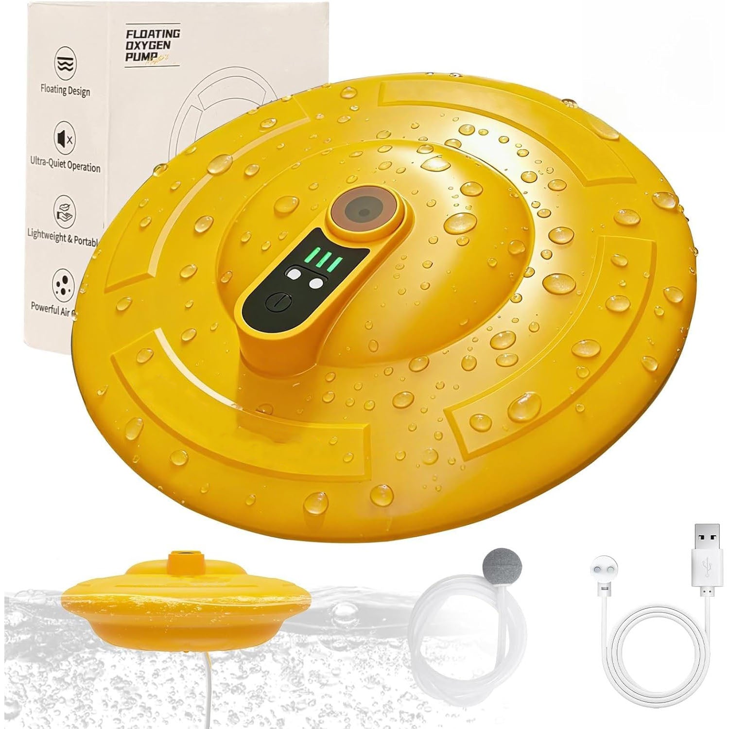 Floating Rechargeable Bait Bucket Aerator