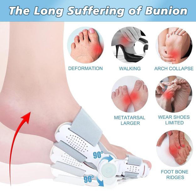 Fix Hallux Valgus Fast – Adjustable Toe Straightener for Instant Relief & Natural Correction！