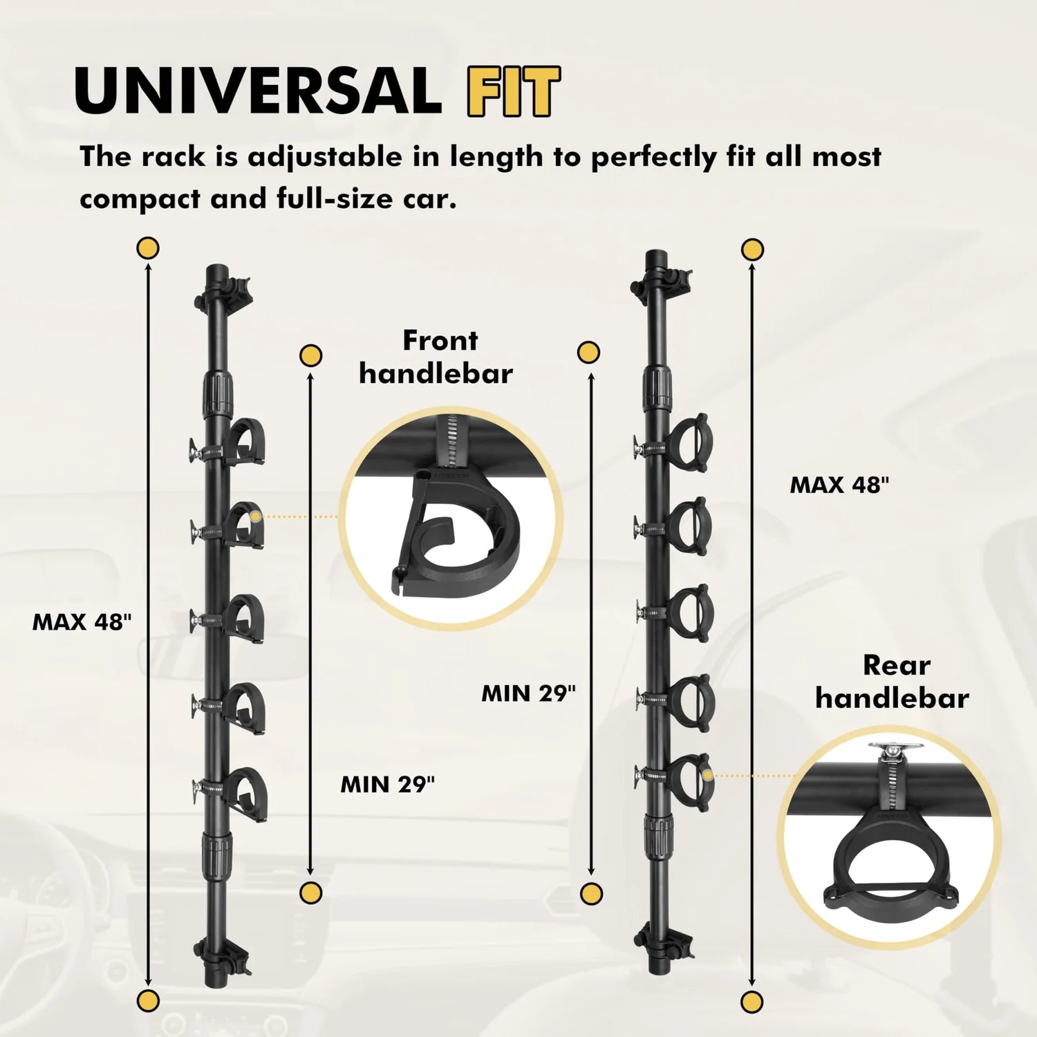 Universal Car Fishing Rod Holder – Telescopic Roof Rack Mount for Vehicles