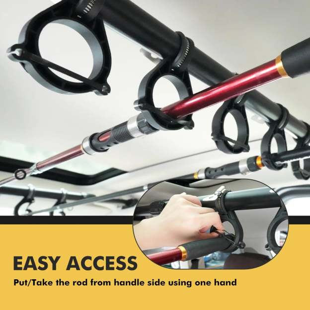 Universal Car Fishing Rod Holder – Telescopic Roof Rack Mount for Vehicles