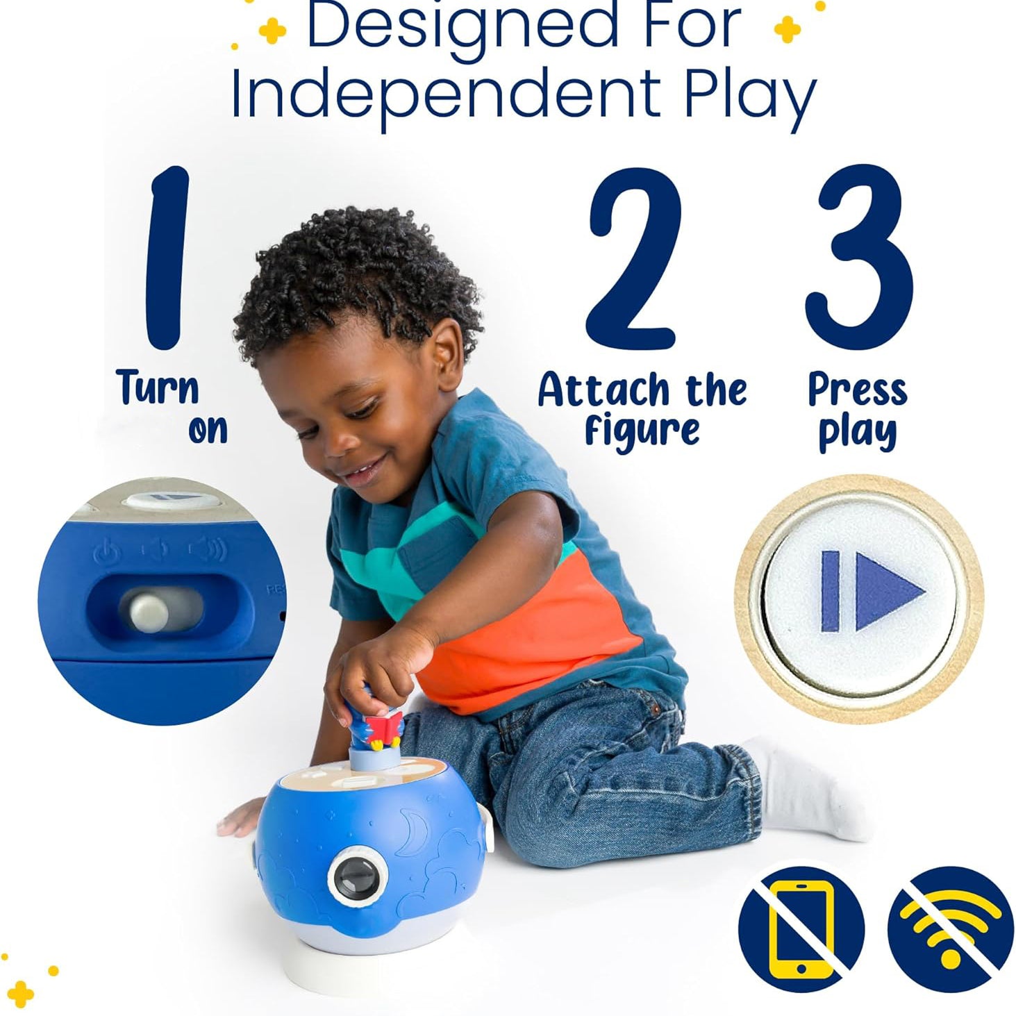 Kids' Storybook Projector – Bedtime Tales with Unicorn & Classic Stories