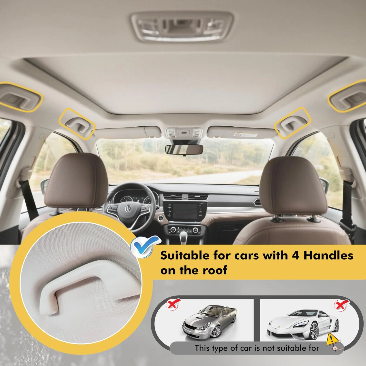 Universal Car Fishing Rod Holder – Telescopic Roof Rack Mount for Vehicles