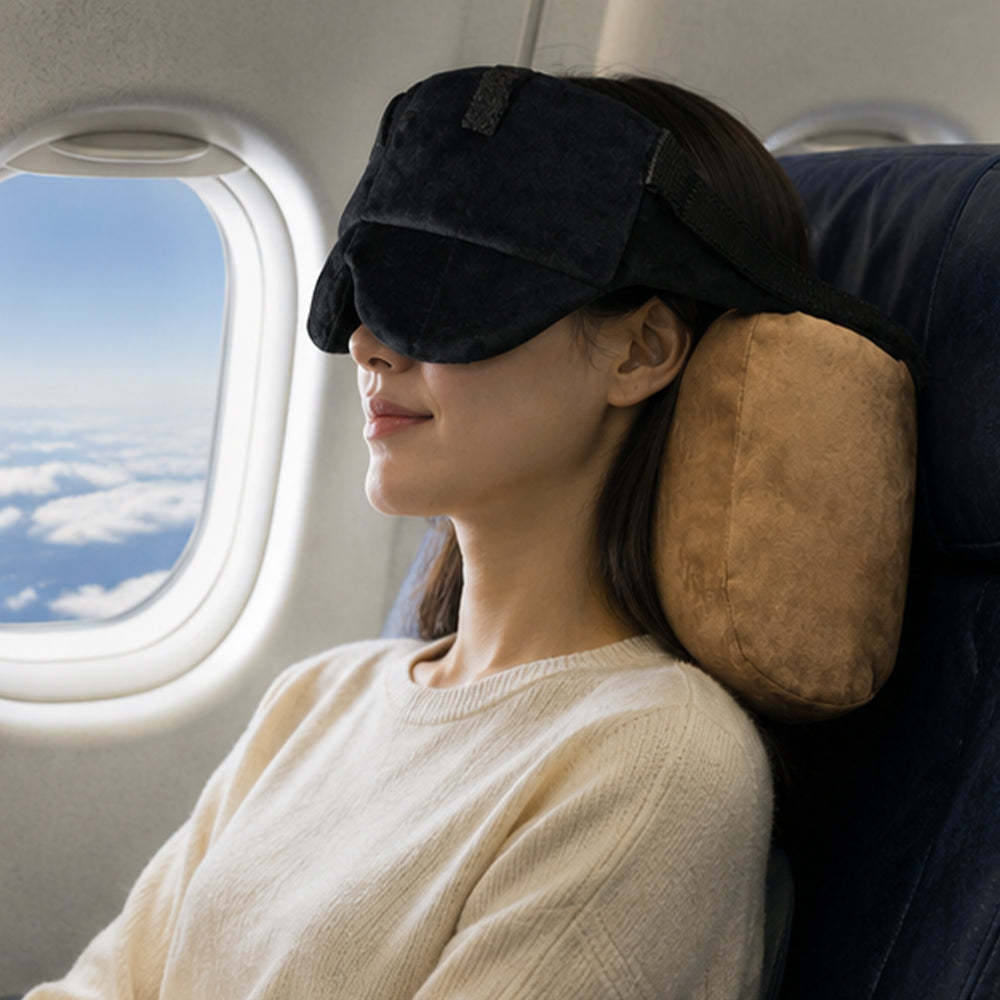 Travel Pillow with Eye Mask