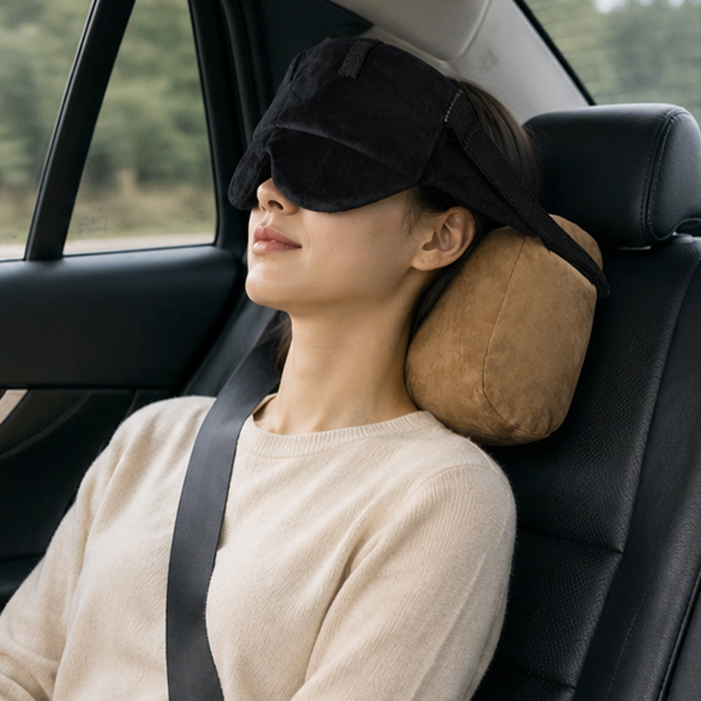 Travel Pillow with Eye Mask
