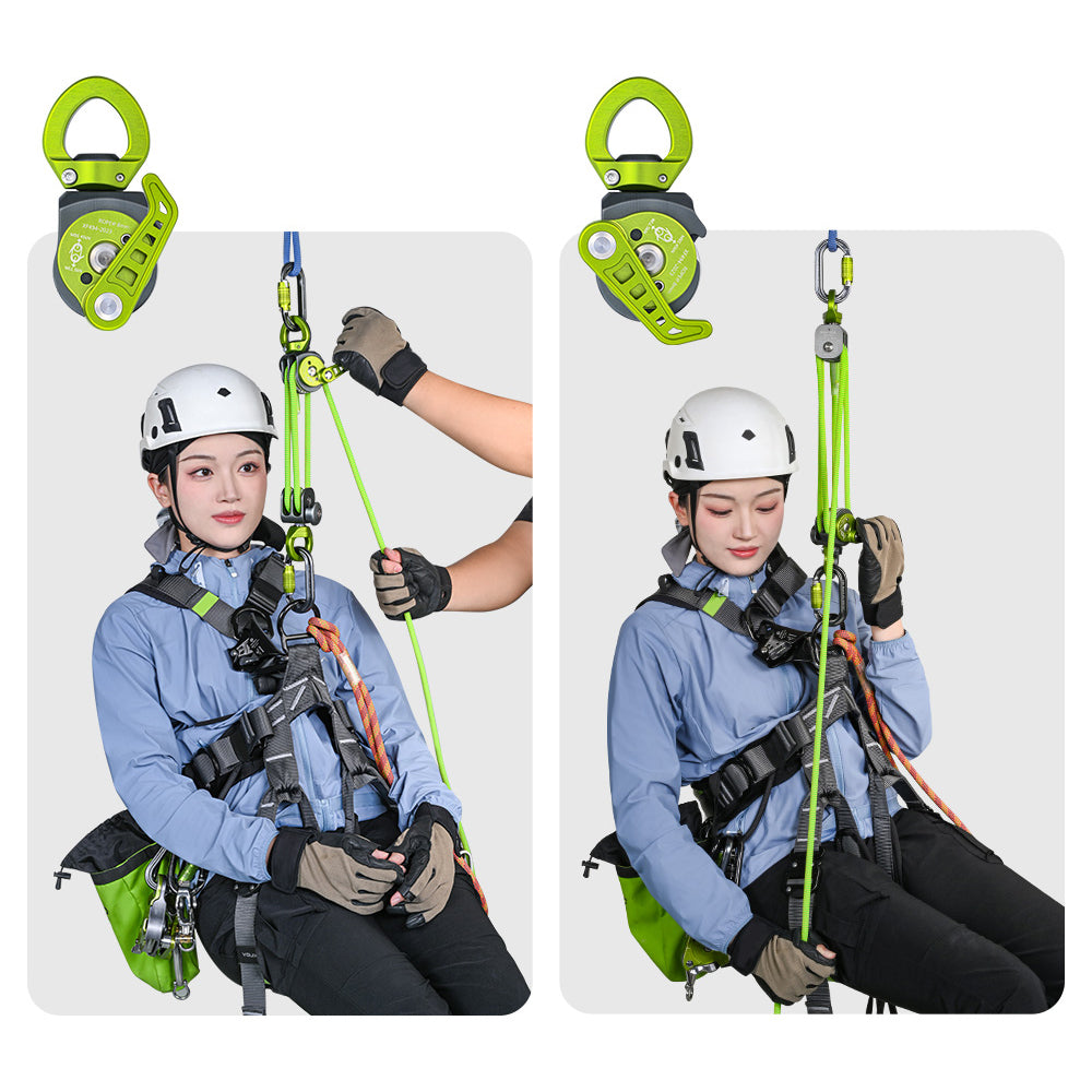 4:1 Auto-Locking Releasable Pulley System