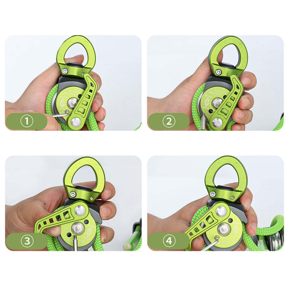 4:1 Auto-Locking Releasable Pulley System