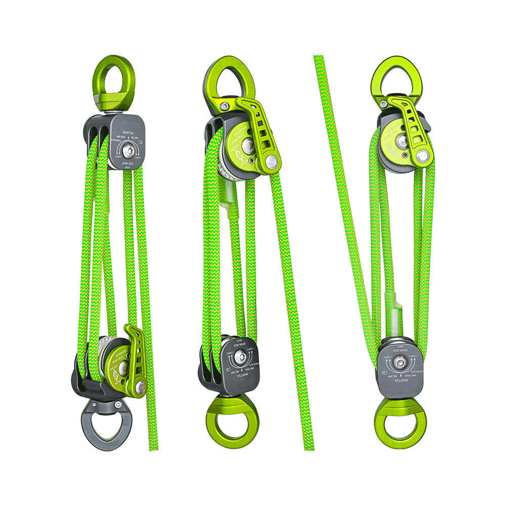 4:1 Auto-Locking Releasable Pulley System