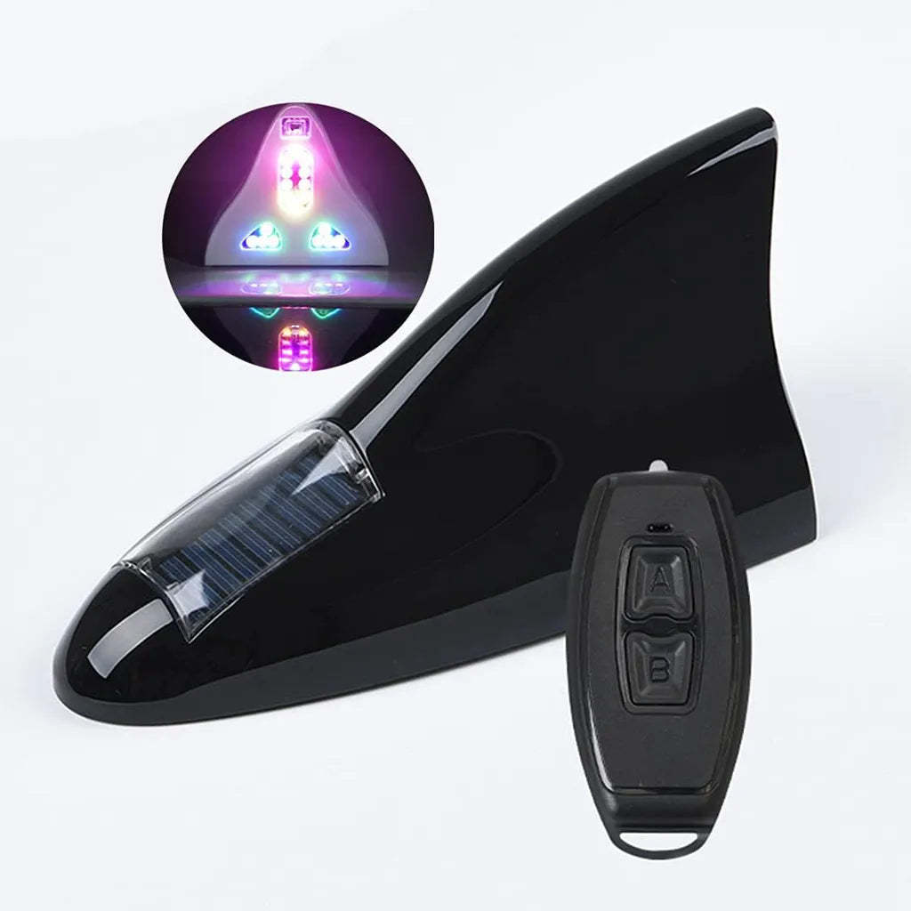 Solar Shark Fin Warning Light – Smart LED Safety Signal for Vehicles