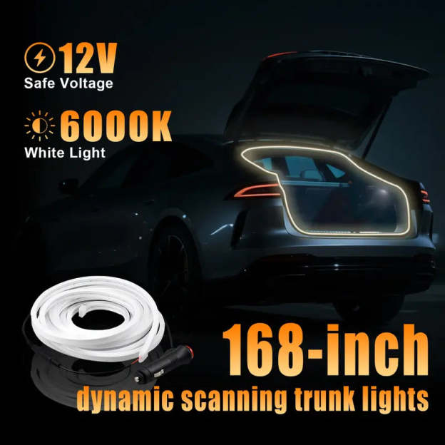 168-inch LED interior lighting kit for car trunk