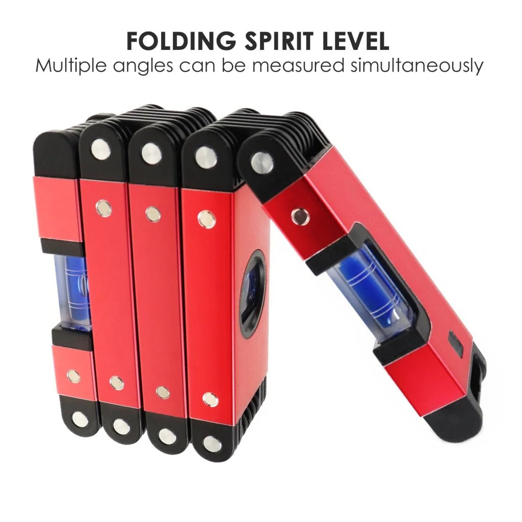 Folding Angle Finder / Level – 28" Multi-Angle Measuring Tool with Magnet