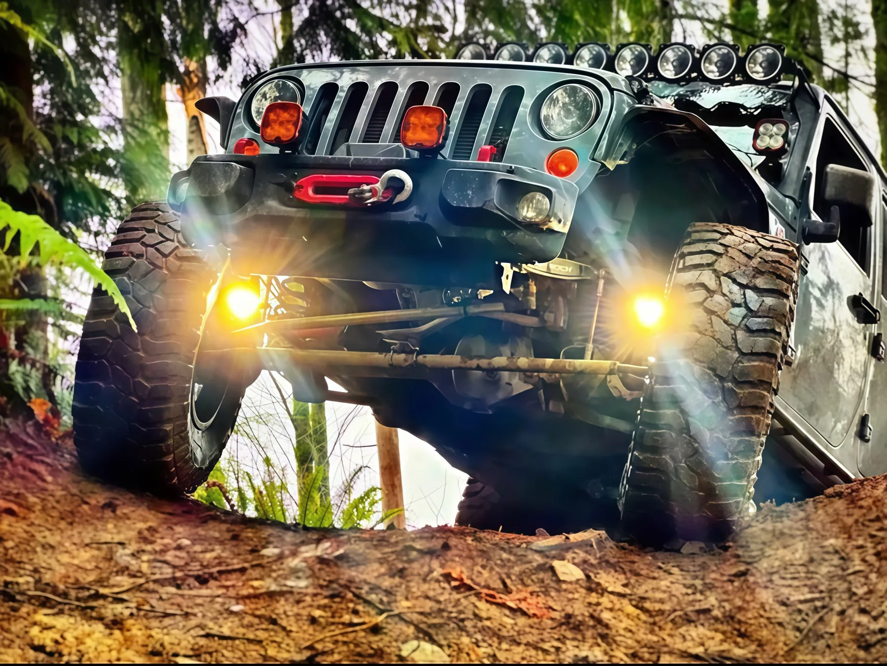 Universal Off-Road LED Auxiliary Light Kit– High-Performance Driving Lights for Night Trails, Desert Adventures