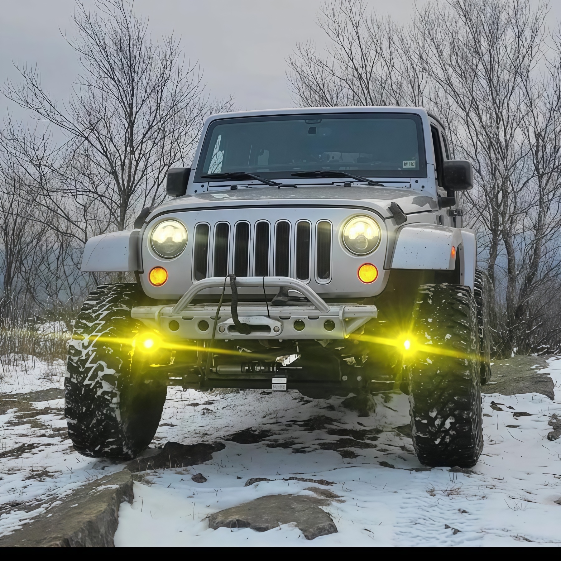 Universal Off-Road LED Auxiliary Light Kit– High-Performance Driving Lights for Night Trails, Desert Adventures