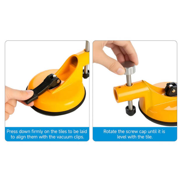 Countertop Seam Leveling Tool – Adjustable Vacuum Suction Cup Clamp Set