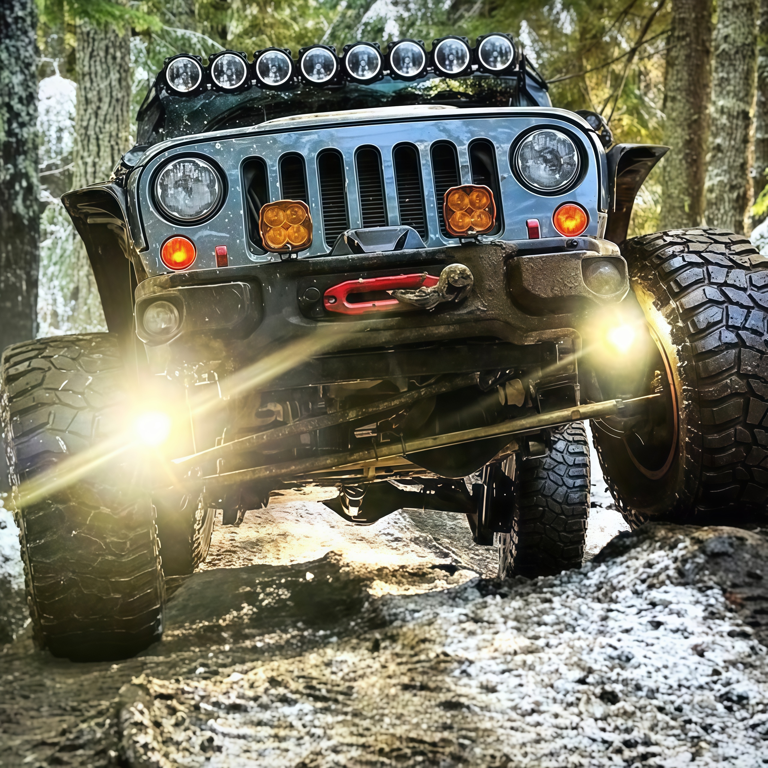 Clear lens auxiliary lighting