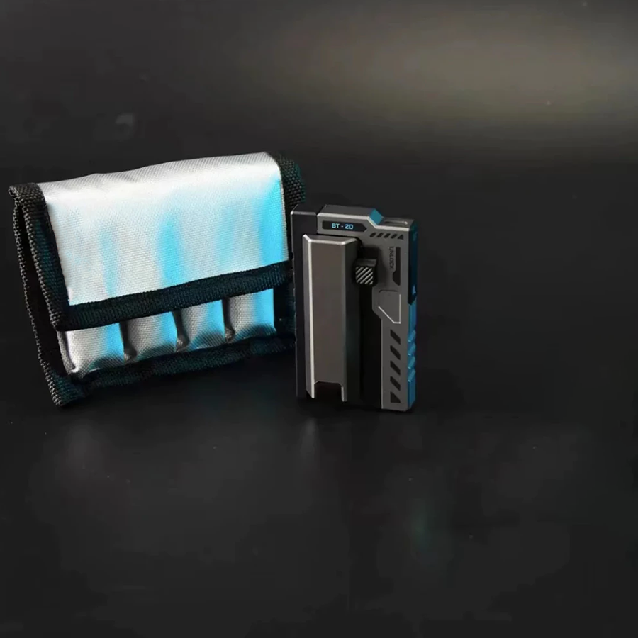 Dual-color power bank, portable, high-capacity, replaceable battery.