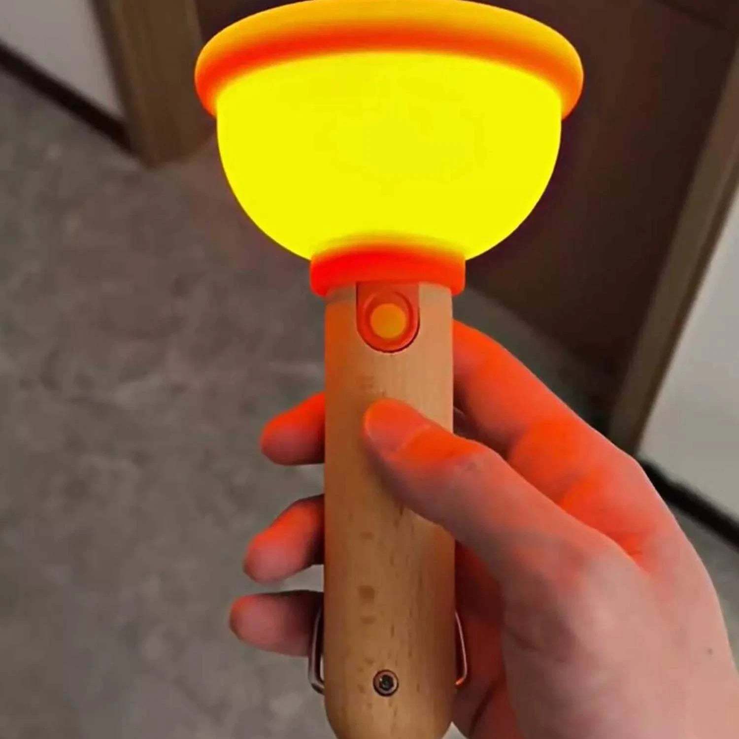 Plunger Night Light – Soft Silicone LED Lamp