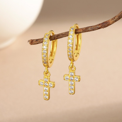 🔥Hot Sale 68% OFF🔥Cross Moissanite Earrings
