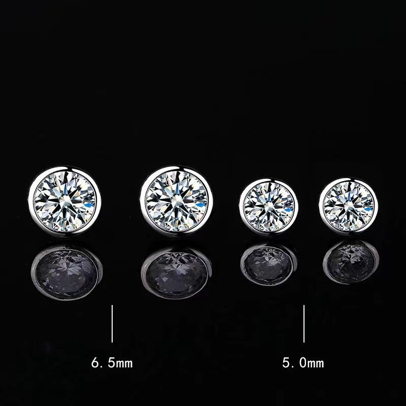 Classic Round Moissanite Earrings