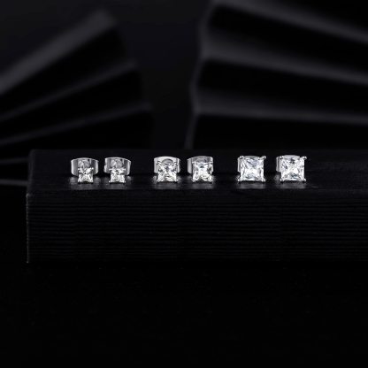 🔥Mother's Day Promotion!🔥Princess Cut Moissanite Stud Earrings