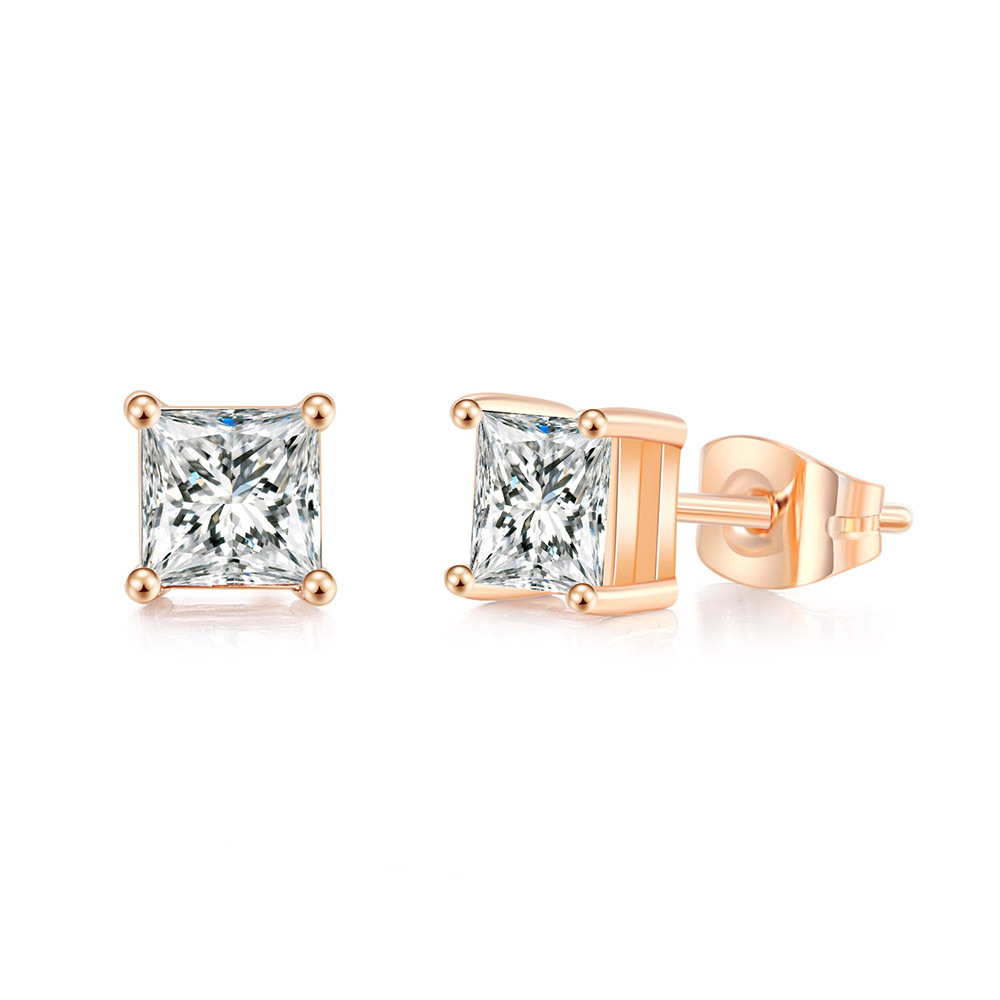 🔥Mother's Day Promotion!🔥Princess Cut Moissanite Stud Earrings
