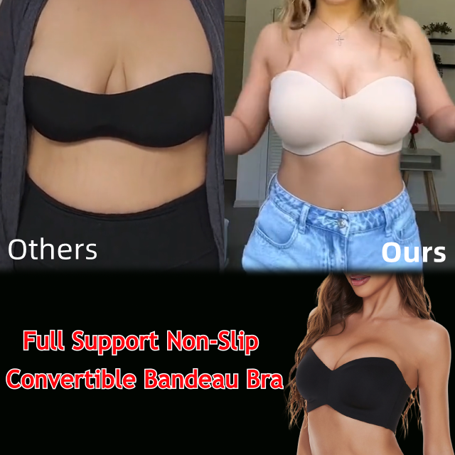 🔥Last Day Promotion 50% OFF🎁 Full Support Non-Slip Convertible Bandeau Bra