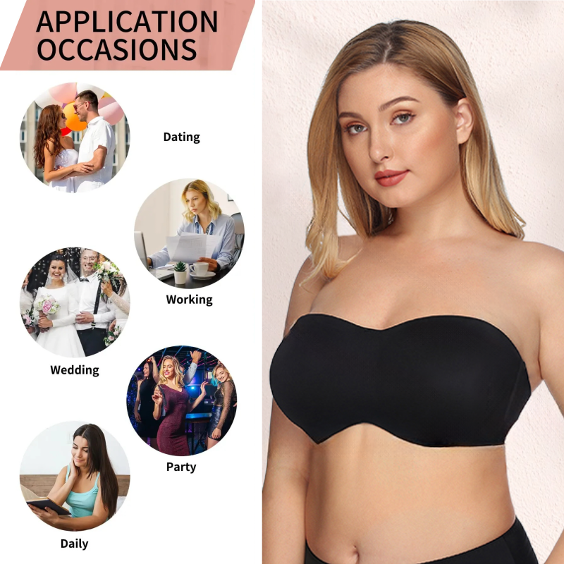 🔥Last Day Promotion 50% OFF🎁 Full Support Non-Slip Convertible Bandeau Bra