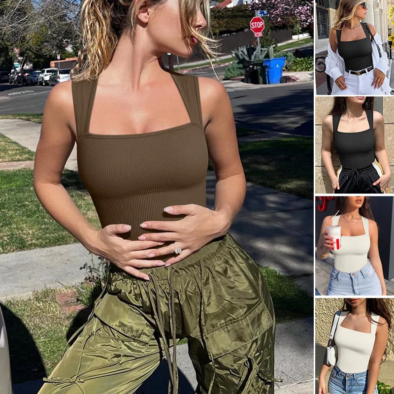 🔥BUY 1 GET 1 FREE (2 PCS)🔥 Sleeveless Tummy Control Tank Tops Bodysuits