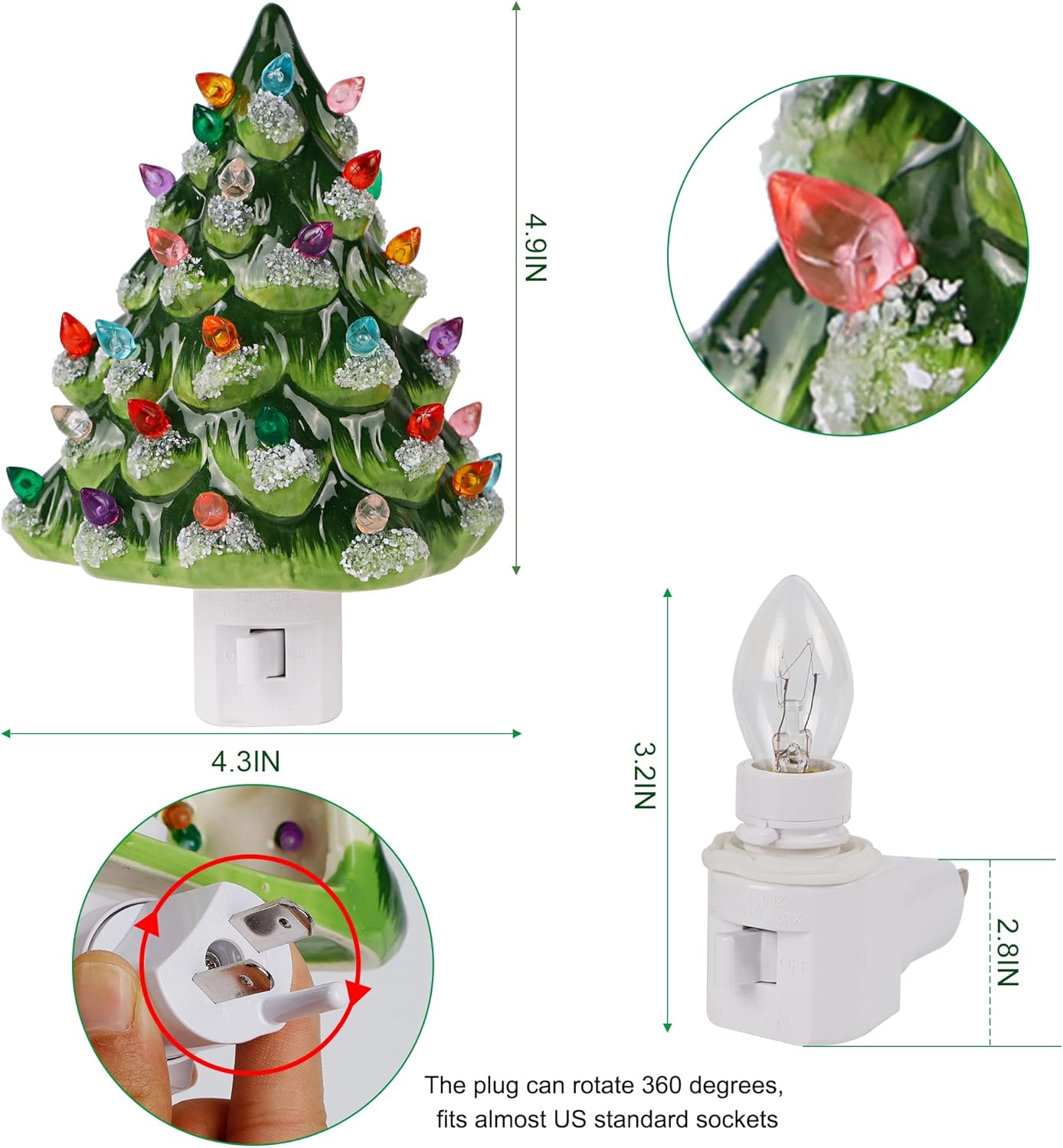 🎄Christmas Sales 46% 🎄2024 Christmas Tree Night Light(Buy many offer)