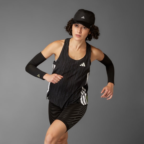Grey Adizero Running Singlet