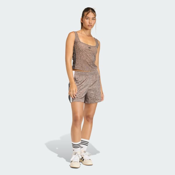 Brown AOP ADI-BREAK SHORTS