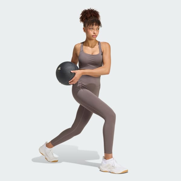 Brown Optime Workout Full Length Leggings