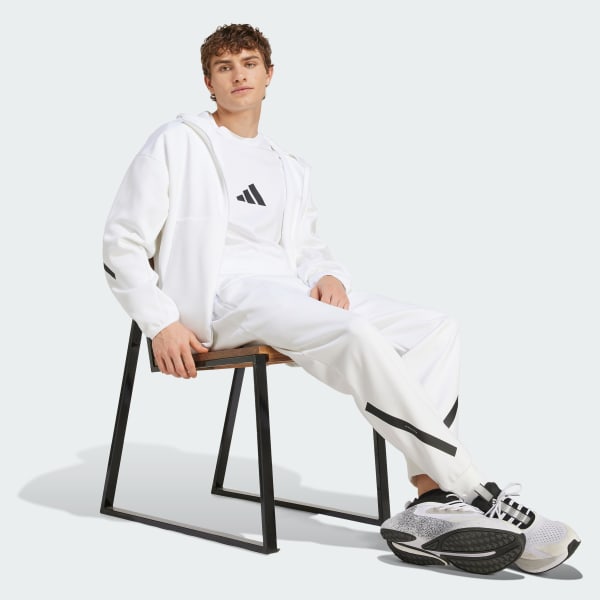 White Z.N.E. Full-Zip Hooded Track Jacket