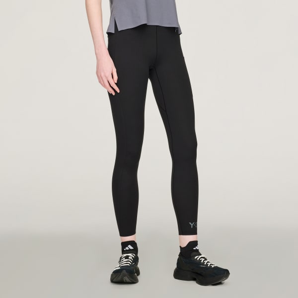 Black Y-3 RUNNING LEGGINGS