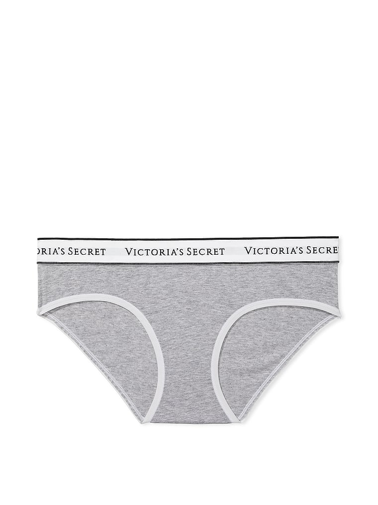 Logo Cotton Hiphugger Panty - Medium Heather Grey - image 3