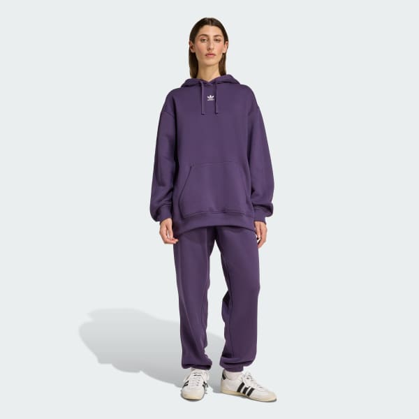 Purple Essentials Oversized Fleece Hoodie